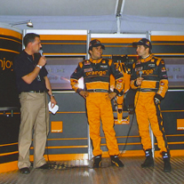 Toby Anstis and Murray Walker